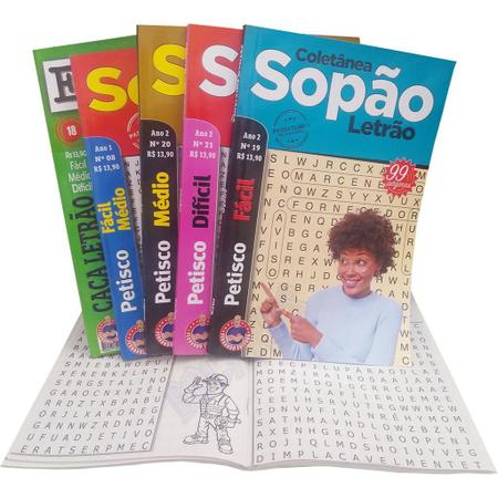 Livro Caça-Palavras 59: Nível Médio/ Difícil - 81 Jogos para