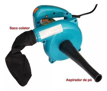 Imagem de Soprador Aspirador Ar Pó Forte 900W Velocidade Variável