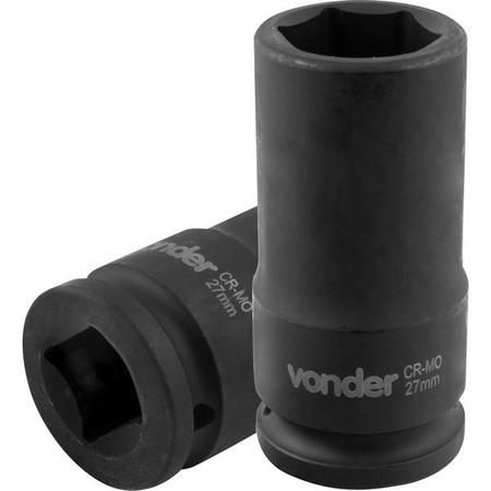 Imagem de Soquete Sextavado Impacto Longo 3/4" 27mm Aço Cromo Vonder