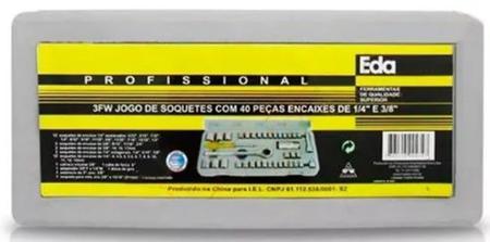 Imagem de Soquetes jg c/40 pcs enc 1/4" & 3/8"  3fw