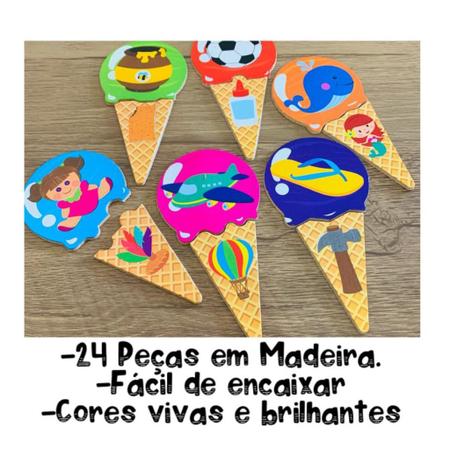 Jogo Educativo Sorvete Das Rimas Em Madeira Coleção Crescer - Nig  Brinquedos - Jogos Educativos - Magazine Luiza