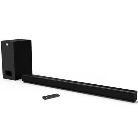 Imagem de Soundbar JBL Cinema SB130 Dolby Digital Audio Barra de Som 2.1 Bluetooth com Subwoofer JBLSB130BLKBR