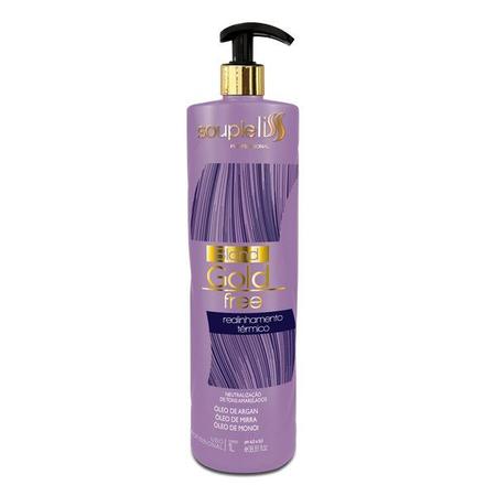 Souple liss Realinhamento Térmico Gold liss Blond Free 1Litro Imagem de Souple liss Realinhamento Térmico Gold liss Blond Free 1Litro