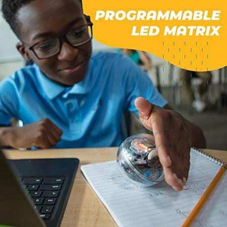 Imagem de Sphero BOLT: Bola robótica habilitada para aplicativo com sensores programáveis + matriz de LED, infravermelho e bússola - Brinquedo educacional STEM para crianças - Aprenda JavaScript, Scratch & Swift