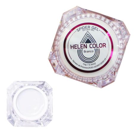 Imagem de Spider gel helen color 10g branco c/ anvisa art nail teia