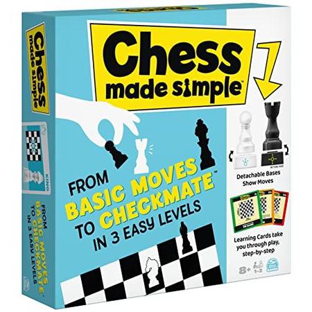 Jogo de xadrez para crianças e adultos Jogo de xadrez para iniciantes com  guia de ensino passo-a-passo Aprendendo jogo de tabuleiro de xadrez para  meninos e meninas em Promoção na Americanas