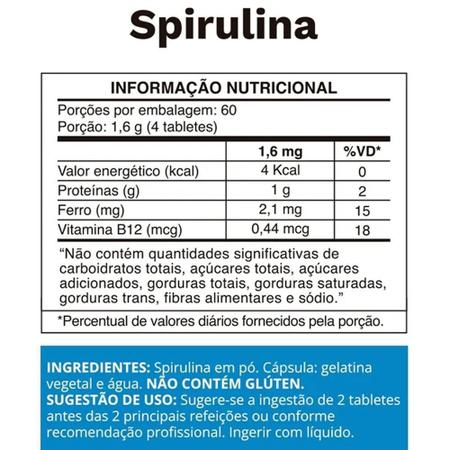 Imagem de Spirulina 240 Tabletes Ocean Drop