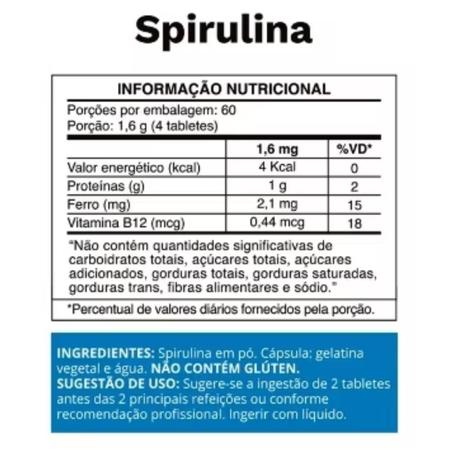 Imagem de Spirulina 240 Tablets 400mg Ocean Drop