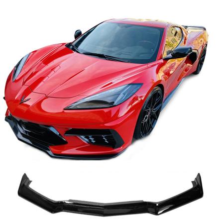 Imagem de Spoiler Dianteiro Chevrolet Corvette C8 Black Piano Front Li