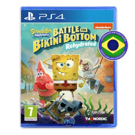 Jogos Ação Rehydrated - for Magazine Nordic Bottom - Battle Bikini Spongebob de - - Squarepants: PS4 - Luiza THQ
