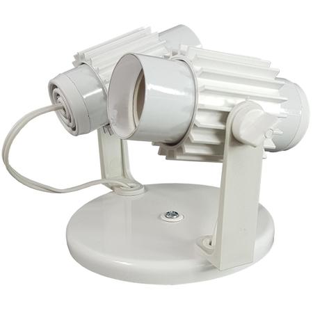 Imagem de Spot Com Aletado Branco para 2 lâmpadas Foco Direcionavel
