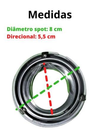 Imagem de Spot de Embutir Redondo Aço escovado 50w 110 ou 220v