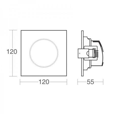 Imagem de Spot de Led Embutir Alltop Par20 Quadrado 7W Bivolt Taschibra