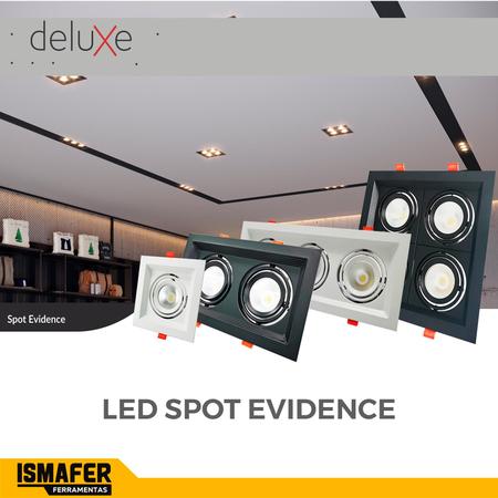 Imagem de Spot Led Duplo Embutir Quadrado Recuado 3 Em 1 Avant Deluxe