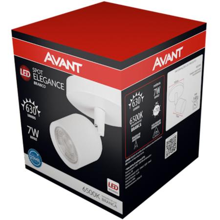 Imagem de Spot Led Elegance Branco 6500K 7 Watts Bivolt - 250041376 - AVANT