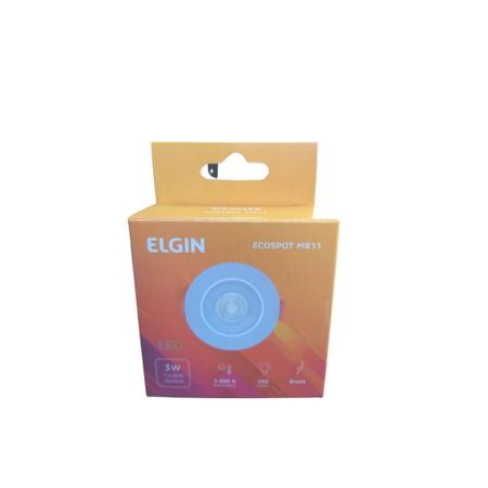 Imagem de Spot led elgin luminária mr11 3w 3000k branco quente direcionável redondo