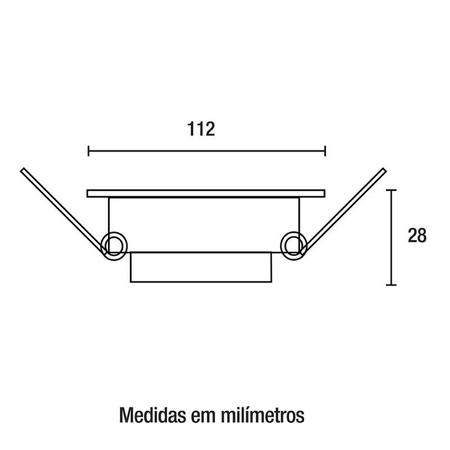 Imagem de Spot LED Embutir Quadrado 8W Branco - Blumenau Iluminação