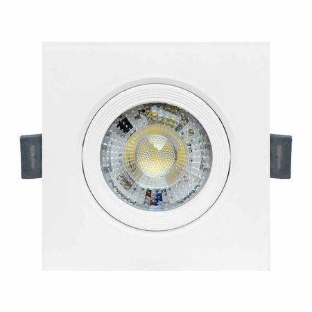 Imagem de SPOT LED QUADRADO DIRECIONAVEL EMBUTIR 5W BRANCO FRIO 6500k BIVOLT - GALAXY