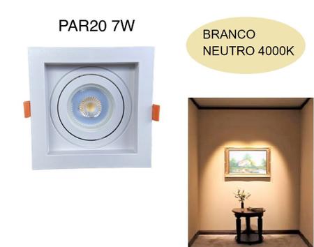 Spot recuado embutir led PAR20 7W - OPUS Imagem de Spot recuado embutir led PAR20 7W