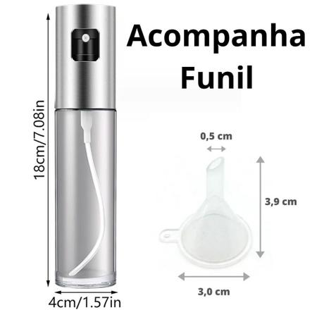 Imagem de Spray Borrifador Pulverizador Frasco Culinário De Óleo Azeite Capacidade 100ml