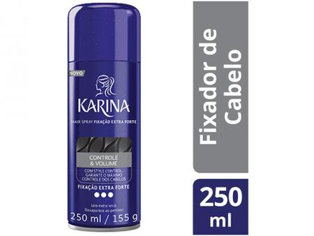 Imagem de Spray Fixador de Cabelo Karina - Controle & Volume Fixação Extra Forte 250ml