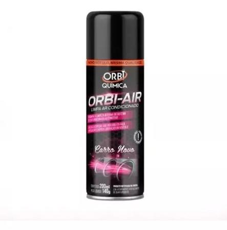 Imagem de Spray Limpa Ar Condicionado Orbi-air Fragrância Carro Novo