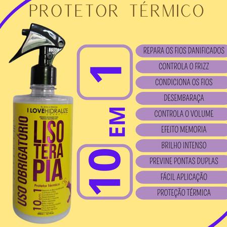 Imagem de Spray Protetor Termico 10 Em 1 Uso Obrigatório Lisoterapia 500ml