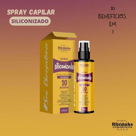 Imagem de Spray Siliconizado Rhenuks 10 Benefícios 200Ml