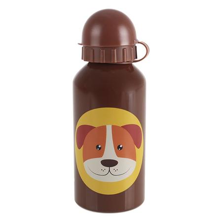 Imagem de Squeeze Inox 400ml Infantil Cachoro Marrom