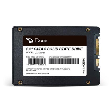 Imagem de SSD 120GB Duex 2,5" Sata 3 DX 120AB