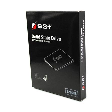 Imagem de SSD 120GB S3+, SATA III 6 Gb/s, Leitura 550 MB/s, Gravação 500 MB/s - S3SSDC120