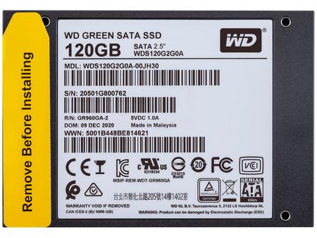 Imagem de SSD 120GB Western Digital SATA 3.0 2,5”