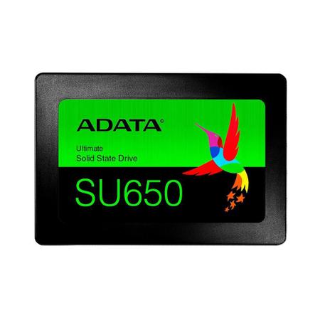 Imagem de SSD 240 GB Adata SU650, SATA, Leitura: 520MB/s e Gravação: 450MB/s - ASU650SS-240GT-R