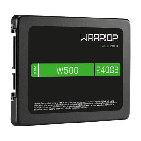 SSD Gamer Warrior W500 240gb SS210 Warrior CX 1 UN - Mídias & Drives -  Kalunga