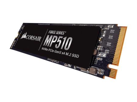 Imagem de SSD 480GB CORSAIR MP510 M.2 2280 480GB PCI-E 3.0 x4, NVMe 1.3 3D NAND - Modelo CSSD-F480GBMP510