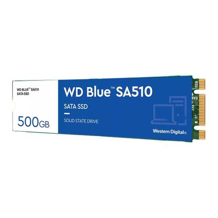 Imagem de SSD 500 GB WD Blue, M.2, Leitura: 560MB/s e Gravação: 510MB/s - WDS500G3B0B