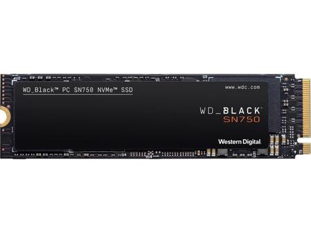 Imagem de SSD 500GB WD BLACK SN750 NVMe M.2 2280 PCI-E 3.0 x4 64-layer 3D NAND - Modelo WDS500G3X0C