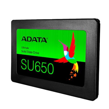 Imagem de SSD Adata 120 GB SATA 6Gb/s Leitura 520 MB/s Gravação 450 MB/s ASU650SS-120GT-R