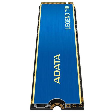 Imagem de SSD Adata Legend 710, 512GB, M.2 2280 PCIe GEN3x4, NVMe 1.4, Leitura: 2.400 MB/s e Gravação: 1.800 MB/s, Azul - ALEG-710-512GCS