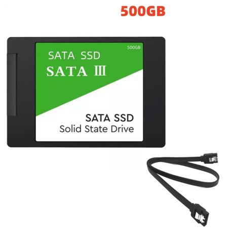 Ssd Internet Disco Solido Sata 3 Cabo Sata 500gb SSD Magazine