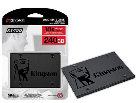 Imagem de SSD Kingston 2.5" 240GB A400 SATA III 500MBs 350MBs SA400S37/240G
