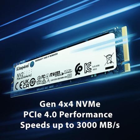 Imagem de SSD Kingston NV2 250GB M.2 2280 NVMe PCIe - SNV2S/250G 