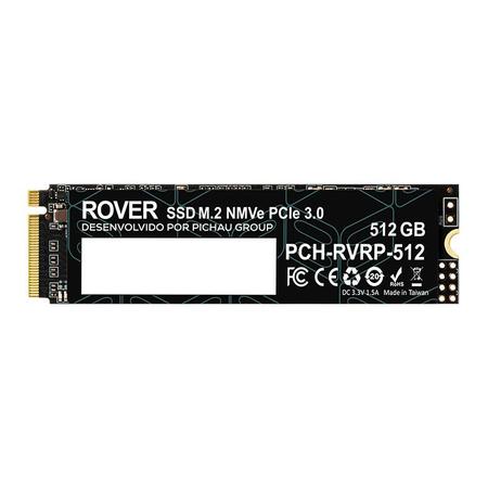 Imagem de SSD Pichau Rover, 500GB, M.2 2280, PCIe NVMe 3.0, Leitura 2200 MB/s, Gravacao 1200 MB/s, PCH-RVRP-512