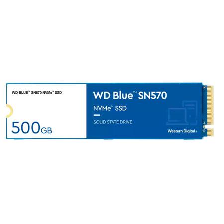 Imagem de SSD WD Blue SN570 500GB M.2 2280 NVMe 3500MB/s WDS500G3B0C