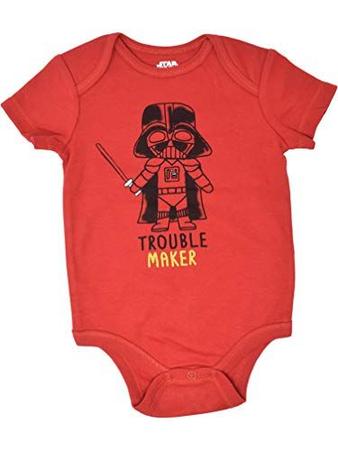 Imagem de Star Wars Baby Boys 5 Pack Bodysuits Princesa Leia Yoda Han Solo R2D2 C3PO 12 Meses