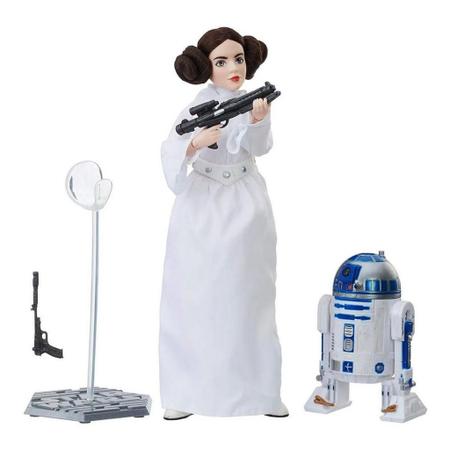Imagem de Star Wars Forces of Destiny Princesa Leia e R2-d2 Platinum Ed. - Hasbro