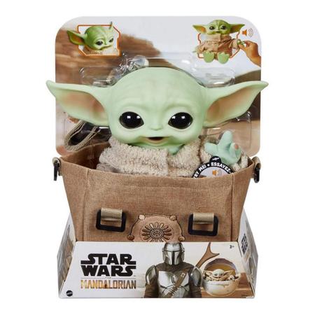 Pelúcia Star Wars Baby Yoda Reversível Dupla Face Mandalorian