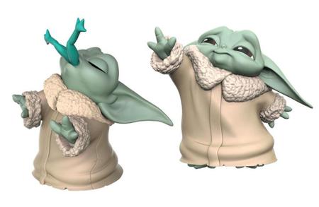 Imagem de Star Wars The Mandalorian Baby Yoda Froggy Snack Force Moment Toys 2pack