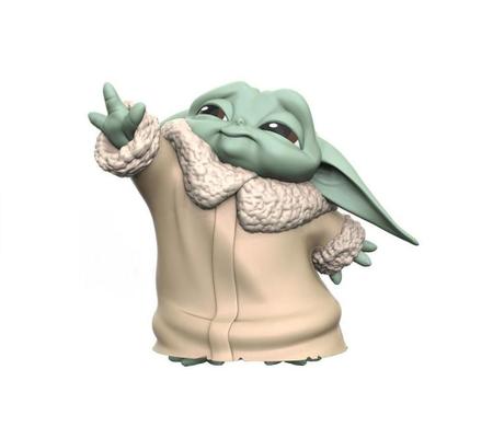 Imagem de Star Wars The Mandalorian Baby Yoda Froggy Snack Force Moment Toys 2pack