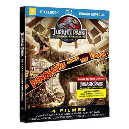 Imagem de Steelbook Blu-Ray Coleção Jurassic Park 1-4